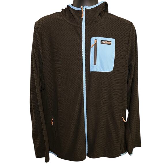 Hot Chocolate Run Jacket Men’s XXL Brown Fleece Hoodie Zip Up Ventures Endurance - Picture 1 of 11